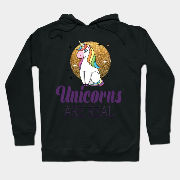 Unicorns are real Hoodie by Imutobi